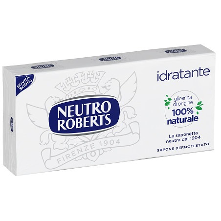 NEUTRO ROBERTS SAPONE SOLIDO TRIS 3 PEZZI DA 100 G