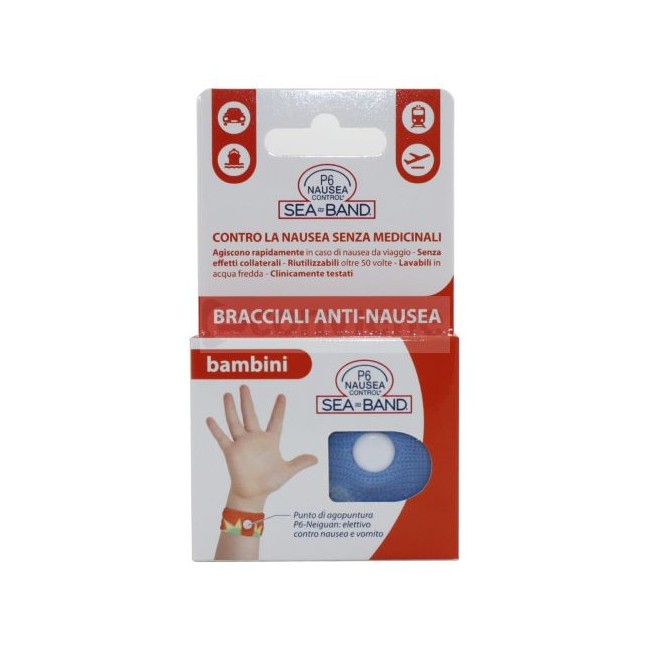 BRACCIALE ANTI NAUSEA PER BAMBINI P6 NAUSEA CONTROL 2 PEZZI