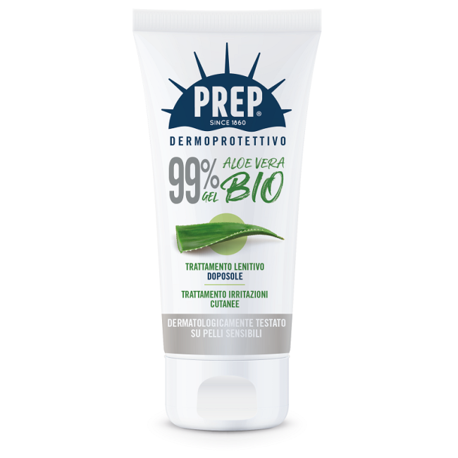 PREP DERMOPROTETTIVO 99% GEL ALOE VERA BIO TRATTAMENTO LENITIVO DOPOSOLE IRRITAZIONI CUTANEE 150 ML