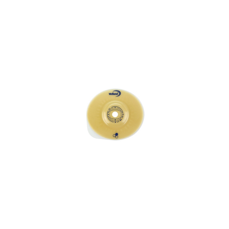 PLACCA PER UROSTOMIA CONVESSA RITAGLIABILE AURUM2 URO DIAMETRO 13-25 MM FLANGIA 45 MM 5 PEZZI