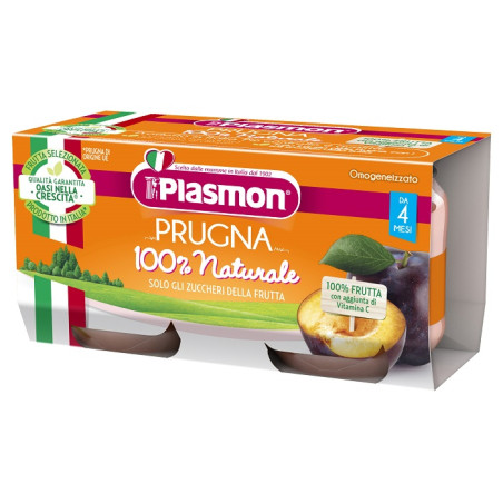 PLASMON OMOGENEIZZATO PRUGNA 2 X 80 G