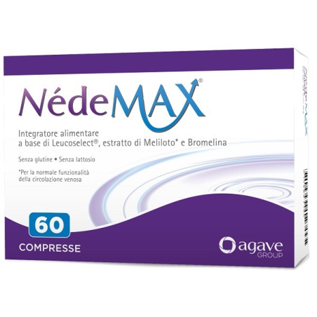 Confezione da 60 compresse di Nedemax integratore per il microcircolo e le gambe pesanti