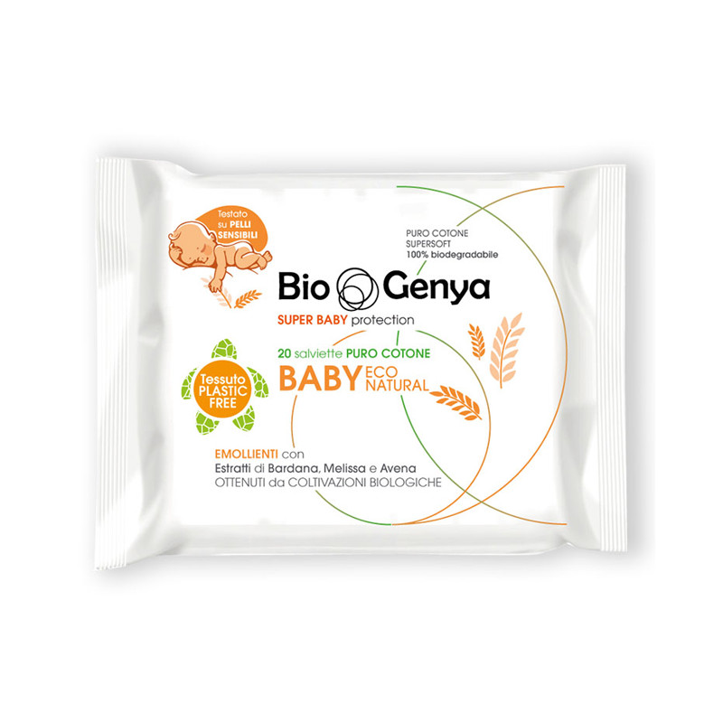 BIOGENYA ECO NATURAL SALVIETTINA BABY COTONE 20 PEZZI