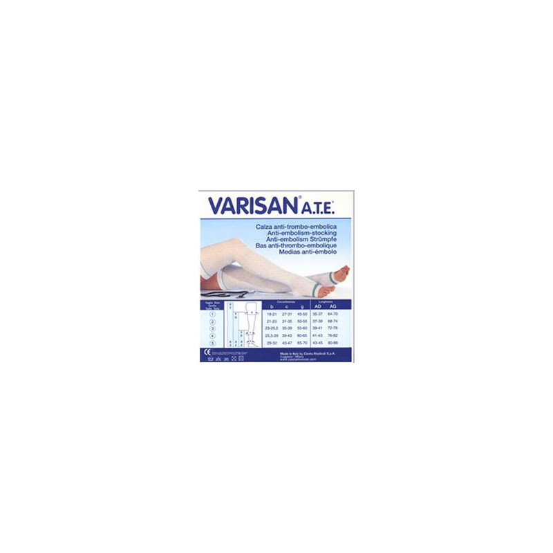 VARISAN ATE 18MMHG CALZA AUTOREGGENTE AG PA BIANCO 3