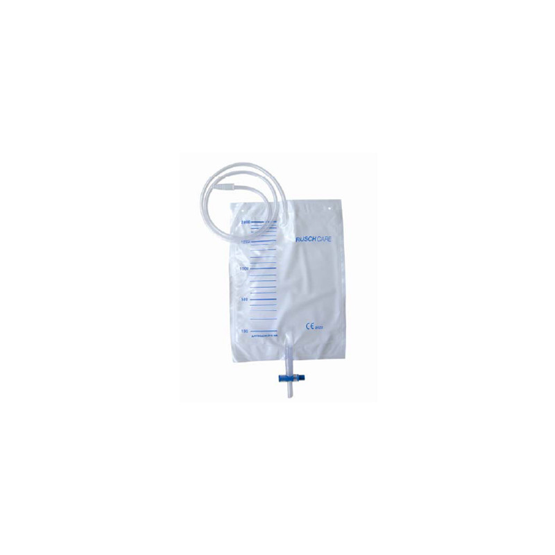 SACCA DI DRENAGGIO LETTO PER INCONTINENZA 2000ML IN PVC CON VALVOLA DI NON RITORNO E SCARICO STERILE CON TUBO DI RACCORDO130CM 7