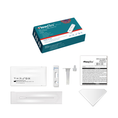 TEST ANTIGENICO RAPIDO COVID-19 FLOWFLEX DETERMINAZIONE QUALITATIVA ANTIGENI SARS-COV-2 IN TAMPONI NASALI/SALIVA MEDIANTE IMMUNO