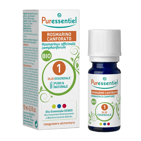 PURESSENTIEL ROSMARINO CANFORA OLIO ESSENZIALE BIO 10 ML