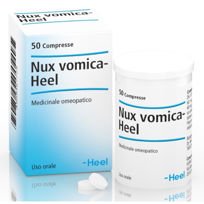 Confezione da 50 compresse di Guna Nux Vomica Heel per benessere gastrico