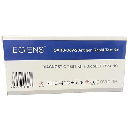 TEST ANTIGENICO RAPIDO COVID-19 EGENS AUTODIAGNOSTICO DETERMINAZIONE QUALITATIVA ANTIGENI SARS-COV-2 IN TAMPONI NASALI MEDIANTE 