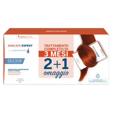 DUCRAY ANACAPS EXPERT CAPELLI E UNGHIE 3 X 30 CAPSULE