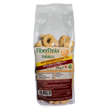 FIBERPASTA TARALLI BASSO INDICE GLICEMICO 250 G