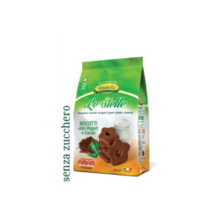 FARABELLA BISCOTTI LE STELLE ALLO YOGURT E CACAO SENZA ZUCCHERO 300 G