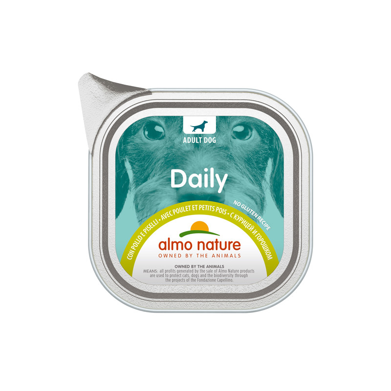 DAILY MENU DOGS CON POLLO E PISELLI 100 G