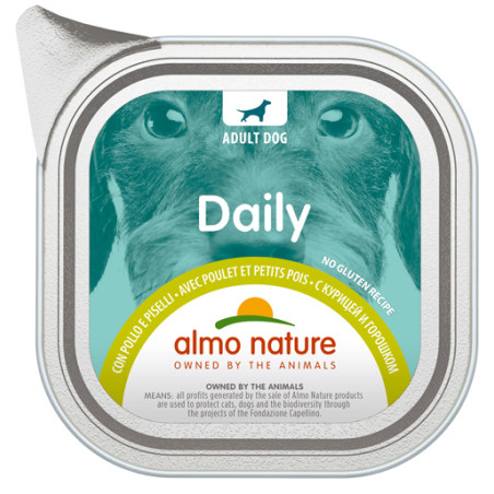 DAILY MENU DOGS CON POLLO E PISELLI 100 G