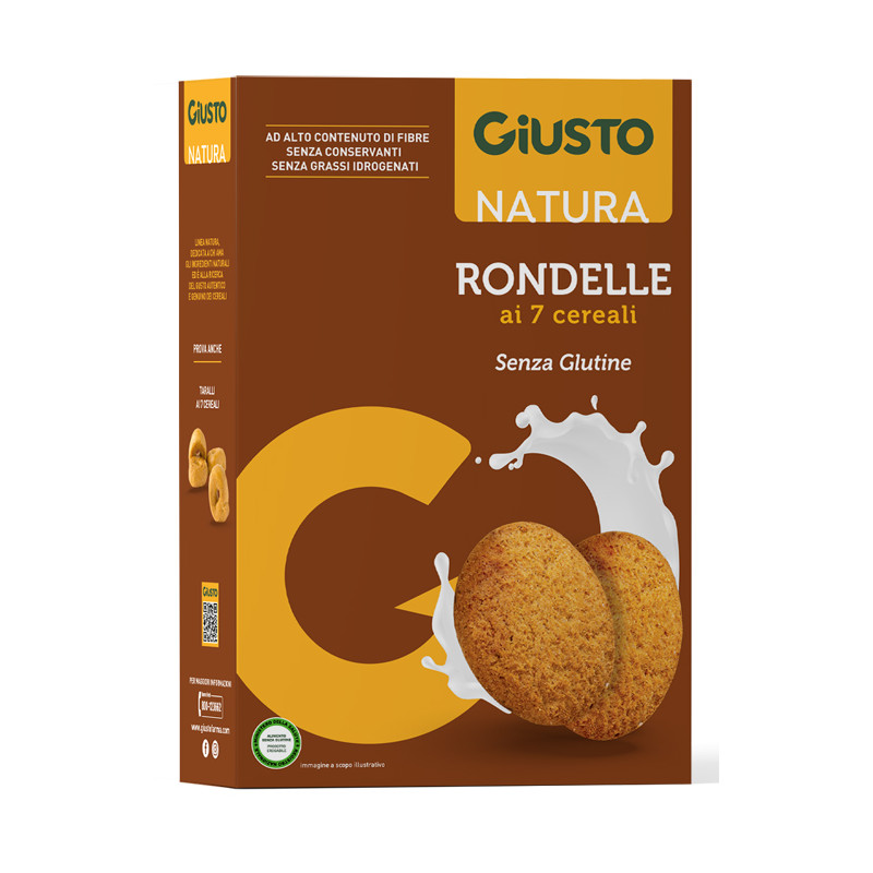 GIUSTO SENZA GLUTINE RONDELLE AI 7 CEREALI 250 G