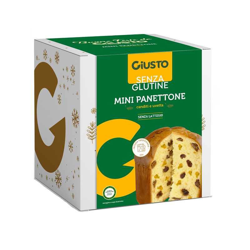 GIUSTO SENZA GLUTINE MINI PANETTONE UVETTA E CANDITI 100 G