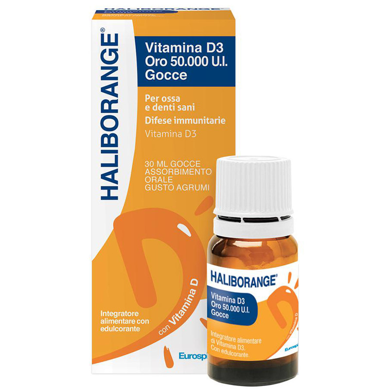 HALIBORANGE VITAMINA D3 ORO 50000UI GOCCE 30 ML