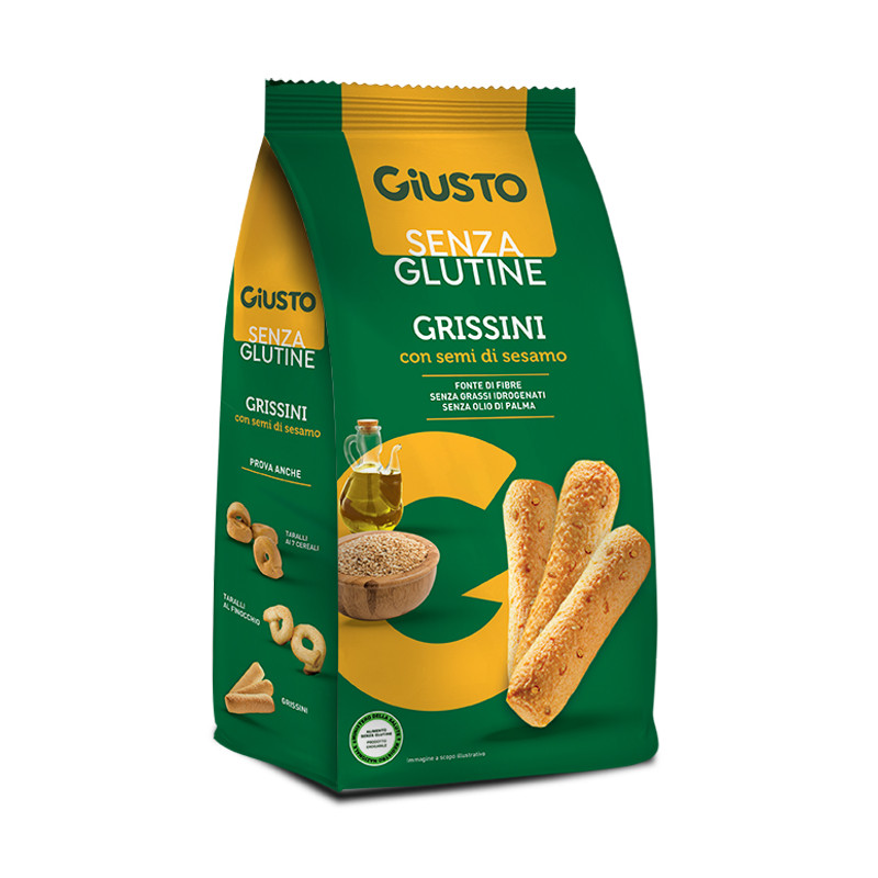 GIUSTO SENZA GLUTINE GRISSINI AL SESAMO 150 G