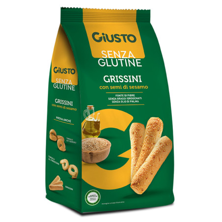 GIUSTO SENZA GLUTINE GRISSINI AL SESAMO 150 G