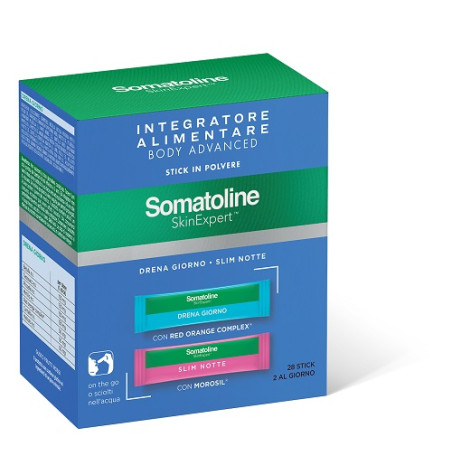 SOMATOLINE SKIN EXPERT BODY ADVANCED 14 STICK DRENA GIORNO + 14 STICK SLIM NOTTE