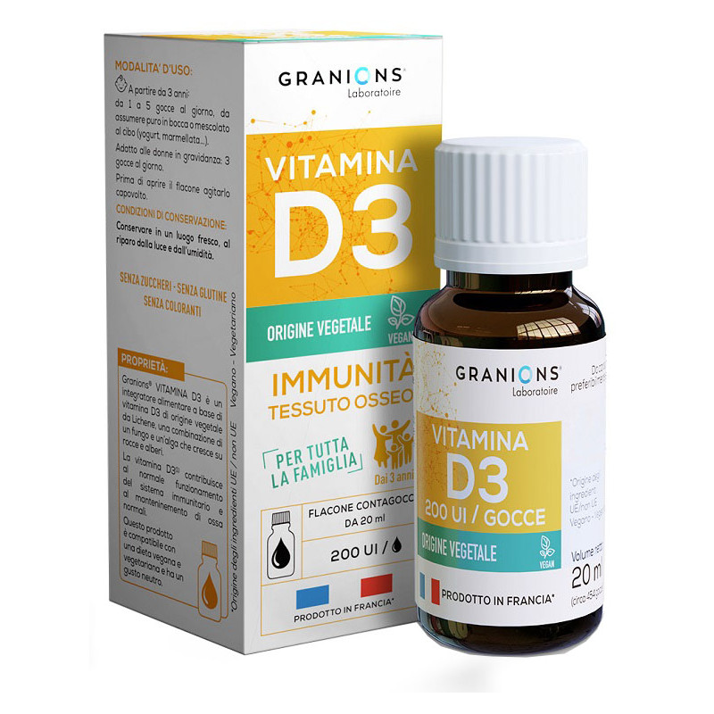 GRANIONS VITAMINA D3 GOCCE 20 ML