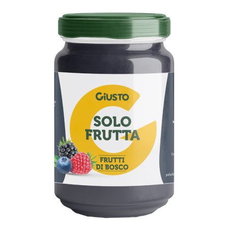 GIUSTO SOLO FRUTTA CONFETTURA FRUTTI DI BOSCO 220 G