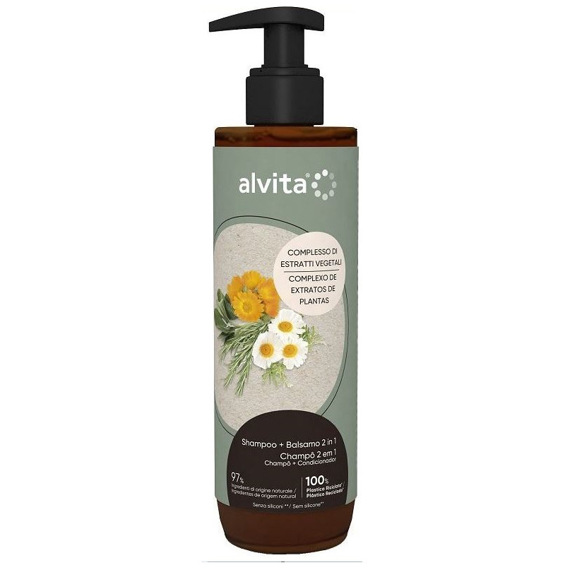 ALVITA SHAMPOO + BALSAMO 2 IN 1 400 ML