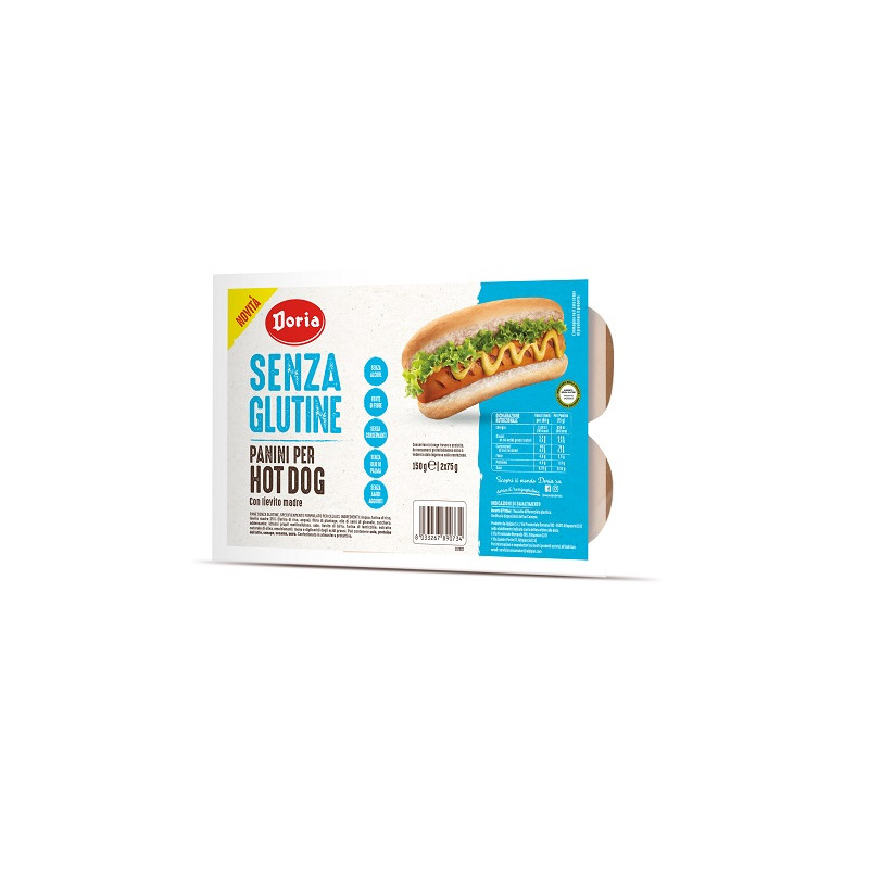 DORIA PANINI PER HOT DOG HB 2 PEZZI DA 75 G