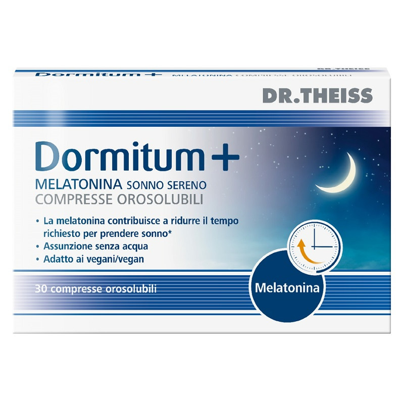 THEISS DORMITUM + MELATONINA SONNO SERENO 30 COMPRESSE OROSOLUBILI