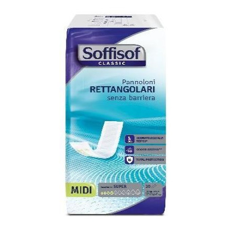 PANNOLONE SOFFISOF CLASSIC RETTANGOLARE SENZA BARRIERA 30 PEZZI