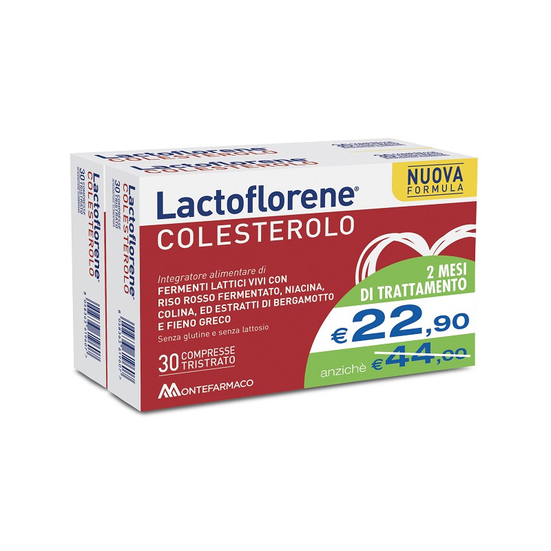 LACTOFLORENE COLESTEROLO BIPACK 30 CAPSULE + 30 CAPSULE