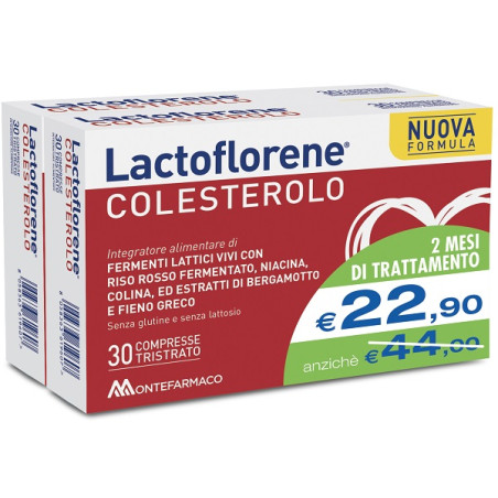 LACTOFLORENE COLESTEROLO BIPACK 30 CAPSULE + 30 CAPSULE