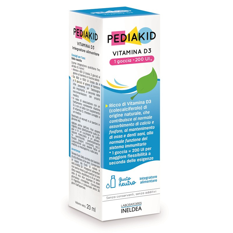 PEDIAKID VITAMINA D3 200IU 200 ML