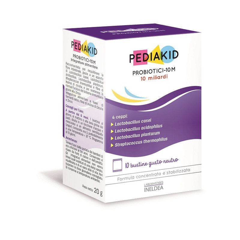 PEDIAKID PROBIOTICI 10M 10 BUSTINE