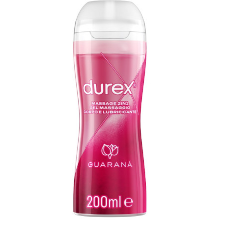 DUREX MASSAGE 2 IN 1 GEL MASSAGGIO CORPO E LUBRIFICANTE GUARANA' 200 ML