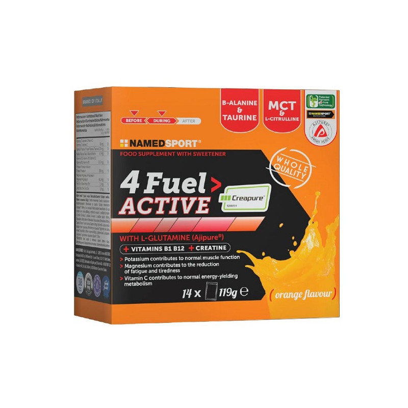 4 FUEL+ ACTIVE 14 BUSTINE ORANGE FLAVOUR