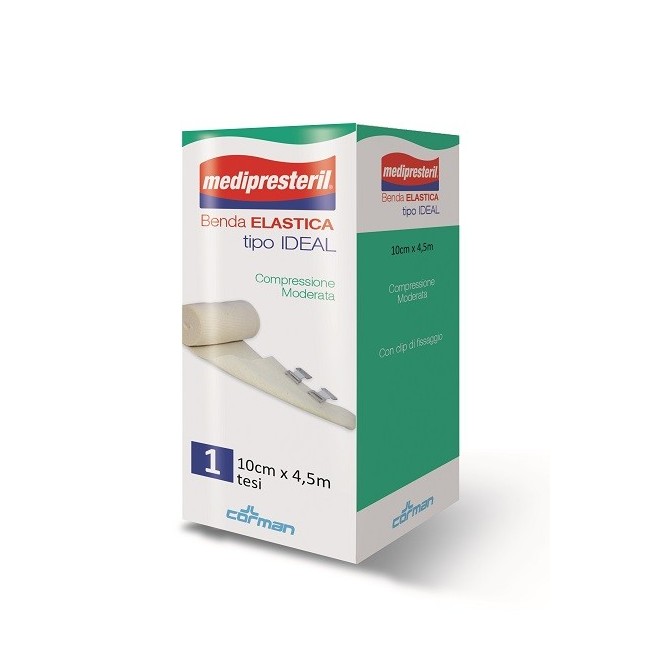 BENDA ELASTICA MEDIPRESTERIL IDEAL COMPRESSIONE MODERATA M4,5X10CM TESI