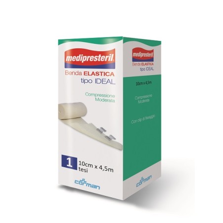 BENDA ELASTICA MEDIPRESTERIL IDEAL COMPRESSIONE MODERATA M4,5X10CM TESI