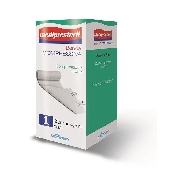 BENDA MEDIPRESTERIL COMPRESSIONE FORTE M4,5X8CM TESI