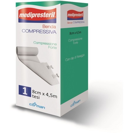 BENDA MEDIPRESTERIL COMPRESSIONE FORTE M4,5X8CM TESI