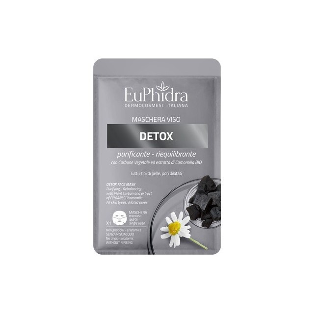 EUPHIDRA MASCHERA VISO DETOX 1 PEZZO