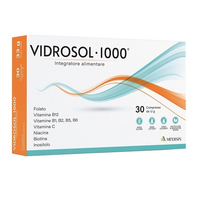 VIDROSOL 1000 30 COMPRESSE