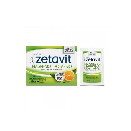 ZETAVIT MAGNESIO POTASSIO SENZA ZUCCHERO 24 BUSTINE DA 6 G