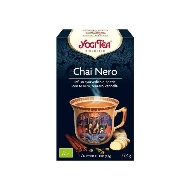 YOGI TEA SPEZIATO NERO CHAI BIO 37,4 G