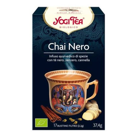 YOGI TEA SPEZIATO NERO CHAI BIO 37,4 G