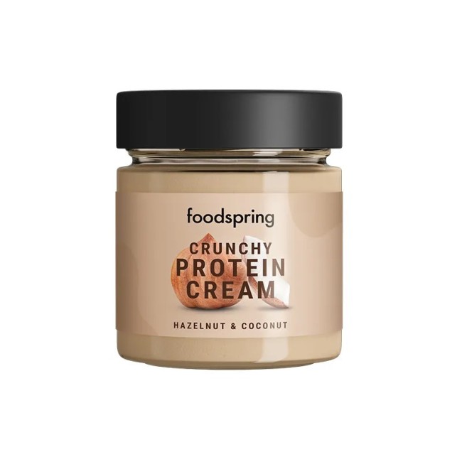 Barattolo da 200 grammi di crema spalmabile Foodspring cocco e nocciola croccante