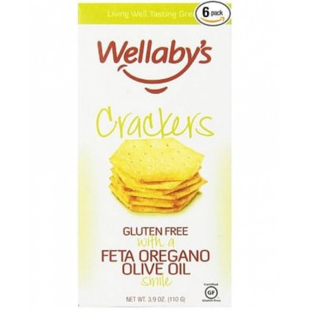 WELLABY'S CRACKERS FETA OLIVE OLIO & ORIGANO 100 G