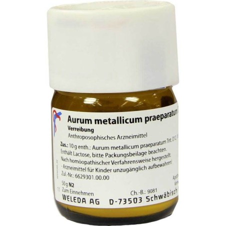 WELEDA AURUM METALLICUM PRAEPARATUM D6 TR 50 G