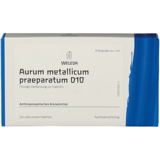 WELEDA AURUM METALLICUM PRAEPARATUM D10 8 FIALE DA 1 ML L'UNA