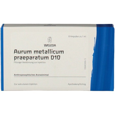 WELEDA AURUM METALLICUM PRAEPARATUM D10 8 FIALE DA 1 ML L'UNA